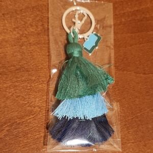 Book Lover's Tassel Keychain